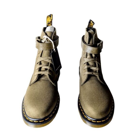 NWT DR. MARTENS Futura Olive Strap Lace Up Boot Size 10 - Picture 5 of 8
